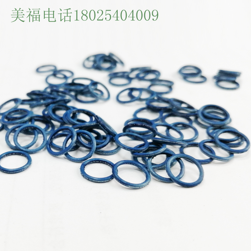 線徑1.5mm鋁鍍銀導(dǎo)電硅橡膠密封圈藍色 軍工產(chǎn)品